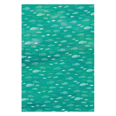 Ontwerpkarton "Hotfoil", vis - Aquagreen