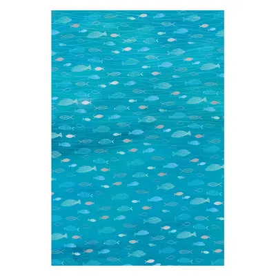 Ontwerpkarton "Hotfoil", vis - Aquablauw