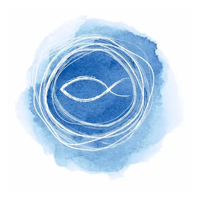 Servet "Vis aquarel" - 20 stuks