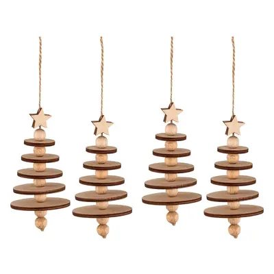 Knutselkit houten boom decoratieve hanger