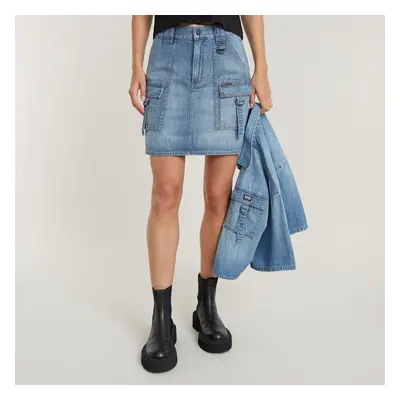 Viktoria Utility Minirok - Lichtblauw - Dames