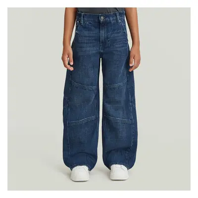 Bowey Extreme Carpenter Loose Jeans voor meisjes - Midden blauw - meisjes