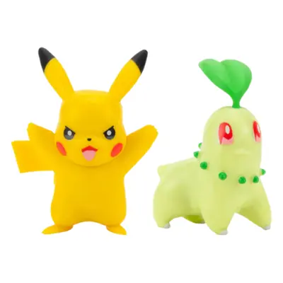 Pokemon Wedstrijdfiguur Chikorita & Pikachu