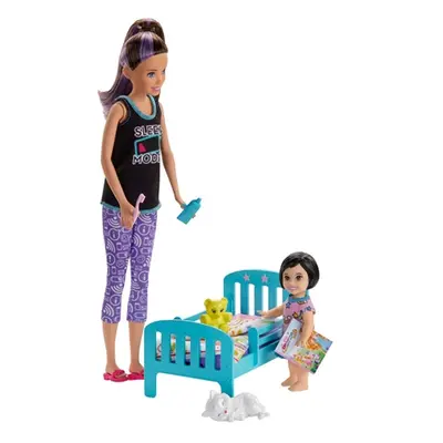 Barbie Babysitter Bedtijd Speelset