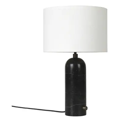 GUBI - Gravity Lampe de Table Petite Marbre Noir/Blanc