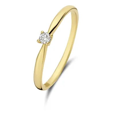 Isabel Bernard De la Paix Céline 14 karaat gouden ring | diamant 0.05 ct | IBD330001