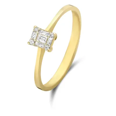 Isabel Bernard De la Paix Maxime 14 Karaat Gouden Ring | Diamant 0.10 ct | IBD330022