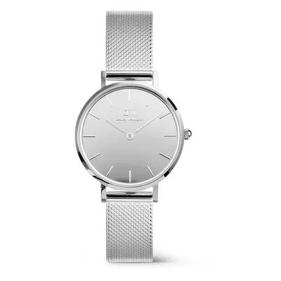 Daniel Wellington Petite&Quadro Mini Reflection - dames horloge - zilverkleurig met  band